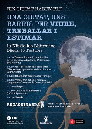 La nit de les llibreries, dijous 18 d'octubre, de 19 a 23h | Cooperativa Cultural Rocaguinarda