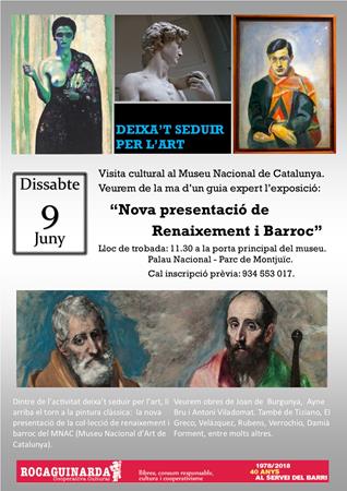 Deixa't seduir pel Renaixement el 9 de juny, 11:30h | Cooperativa Cultural Rocaguinarda