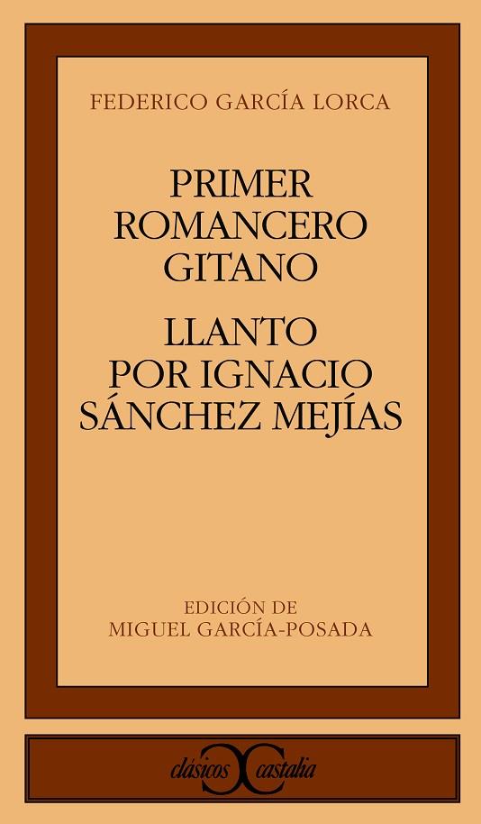 PRIMER ROMANCERO GITANO;LLANTO POR IGNACIO SANCHE | 9788470395215 | GARCIA LORCA, FEDERICO | Cooperativa Cultural Rocaguinarda