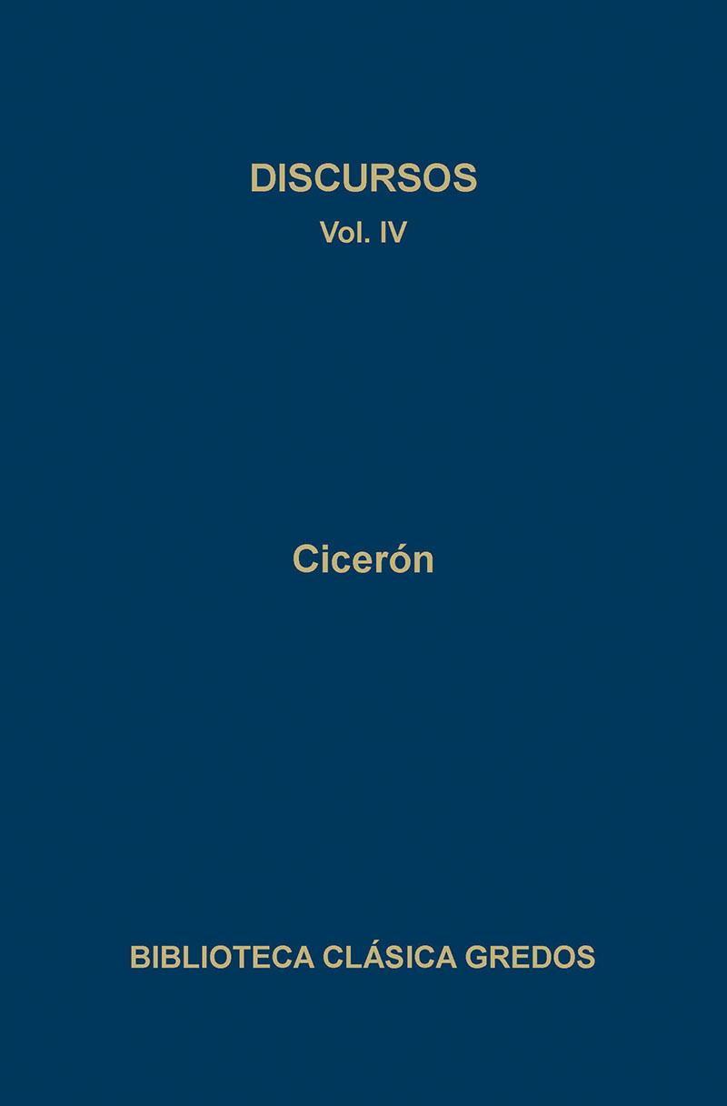DISCURSOS,  T. 4 | 9788424916497 | CICERON, QUINTO TULIO | Cooperativa Cultural Rocaguinarda
