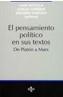 PENSAMIENTO POLITICO EN SUS TEXTOS, DE PLATON A | 9788430925223 | BOTELLA, JUAN / CAÑEQUE, CARLOS / GONZAL | Cooperativa Cultural Rocaguinarda