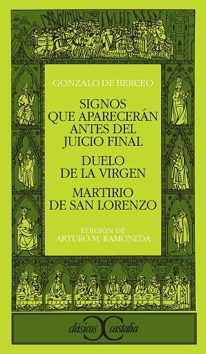 SIGNOS QUE APARECERAN ANTES DEL JUICIO FINAL;DUEL | 9788470393525 | BERCEO, GONZALO DE | Cooperativa Cultural Rocaguinarda