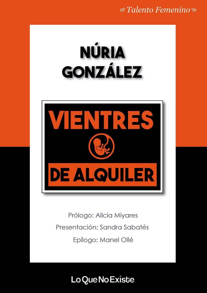 VIENTRES DE ALQUILER | 9788494930133 | GONZÁLEZ LÓPEZ, NÚRIA | Cooperativa Cultural Rocaguinarda