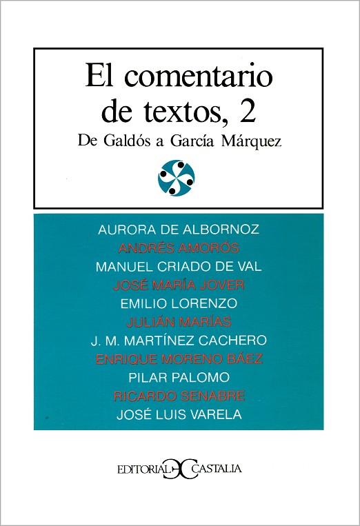 COMENTARIO DE TEXTOS 2, EL | 9788470391767 | VARIOS AUTORES | Cooperativa Cultural Rocaguinarda