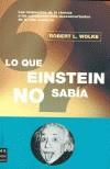 LO QUE EINSTEIN NO SABÖA | 9788495601377 | WOLKE, ROBERT L. | Cooperativa Cultural Rocaguinarda