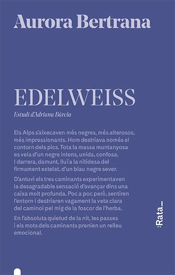 EDELWEISS | 9788416738656 | BERTRANA, AURORA | Cooperativa Cultural Rocaguinarda