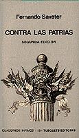 CONTRA LAS PATRIAS | 9788472236196 | SAVATER, FERNANDO | Cooperativa Cultural Rocaguinarda