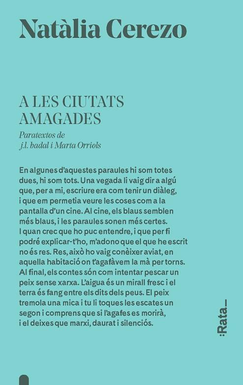 A LES CIUTATS AMAGADES | 9788416738403 | CEREZO, NATÀLIA | Cooperativa Cultural Rocaguinarda