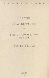 SONETOS DE LA IMPOSTURA Y JUICIO Y CONDENACION DE | 9788446003052 | VILLAN, JAVIER | Cooperativa Cultural Rocaguinarda