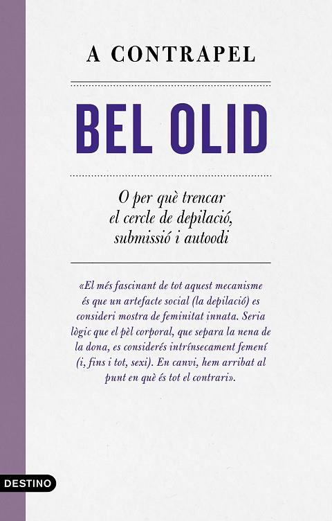 A CONTRAPEL | 9788497103039 | OLID, BEL | Cooperativa Cultural Rocaguinarda