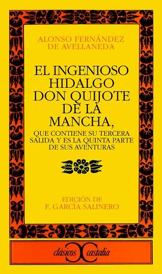 INGENIOSO HIDALGO DON QUIJOTE DE LA MANCHA, EL | 9788470390357 | FERNANDEZ DE AVELLANEDA, ALONSO | Cooperativa Cultural Rocaguinarda