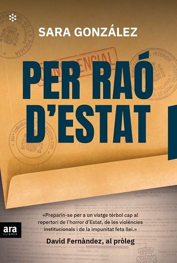 PER RAÓ D'ESTAT | 9788417804343 | GONZÁLEZ MUÑOZ, SARA | Cooperativa Cultural Rocaguinarda