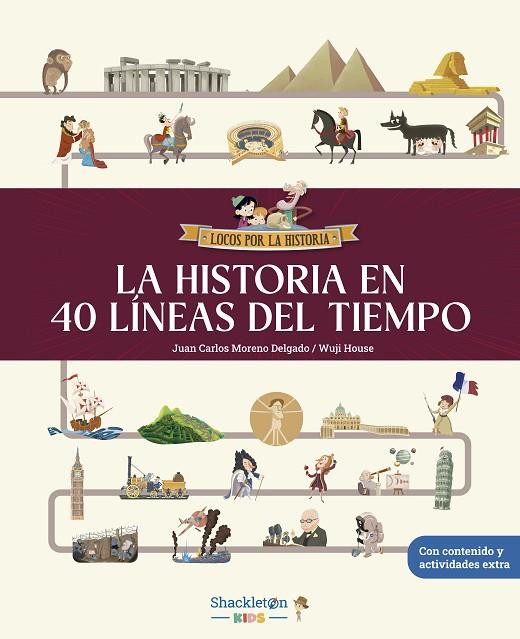 HISTORIA EN 40 LÍNEAS DEL TIEMPO, LA | 9788413614281 | MORENO DELGADO, JUAN CARLOS | Cooperativa Cultural Rocaguinarda