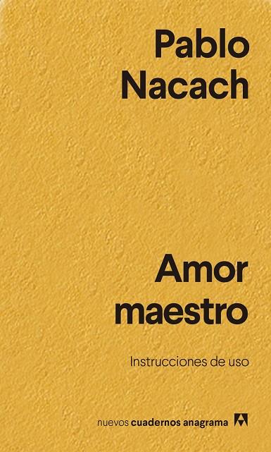 AMOR MAESTRO | 9788433916402 | NACACH, PABLO | Cooperativa Cultural Rocaguinarda