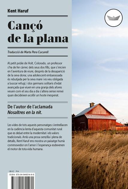 CANçó DE LA PLANA | 9788494601484 | HARUF, KENT | Cooperativa Cultural Rocaguinarda