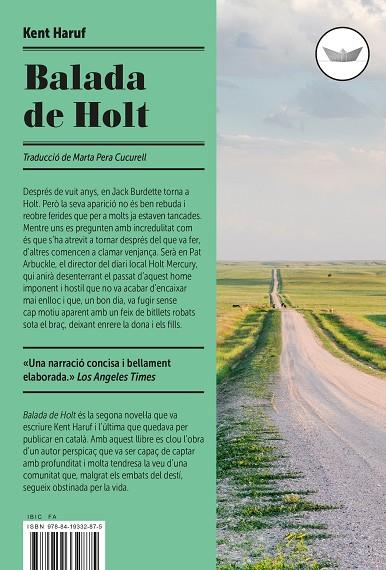 BALADA DE HOLT, LA | 9788419332875 | HARUF, KENT | Cooperativa Cultural Rocaguinarda
