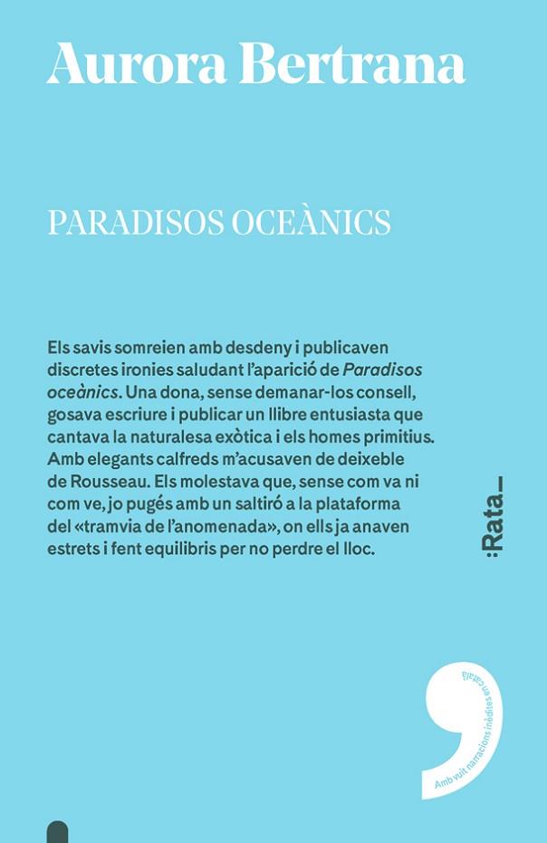 PARADISOS OCEàNICS | 9788416738335 | AURORA BERTRANA | Cooperativa Cultural Rocaguinarda