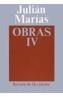 OBRAS JULIAN MARIAS IV | 9788429262049 | MARIAS | Cooperativa Cultural Rocaguinarda