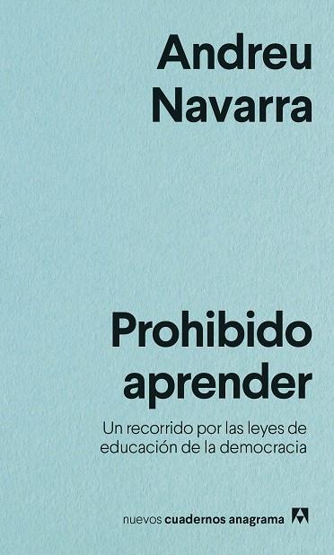 PROHIBIDO APRENDER | 9788433916525 | NAVARRA, ANDREU | Cooperativa Cultural Rocaguinarda