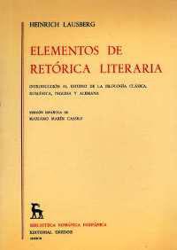 ELEMENTOS DE RETORICA LITERARIA | 9788424912154 | LAUSBERG, HEINRICH | Cooperativa Cultural Rocaguinarda