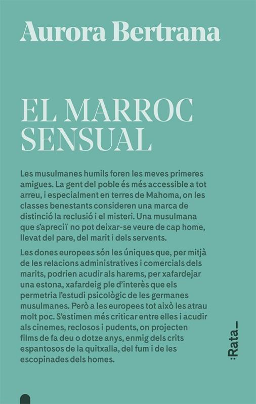 MARROC SENSUAL, EL | 9788416738601 | BERTRANA, AURORA | Cooperativa Cultural Rocaguinarda