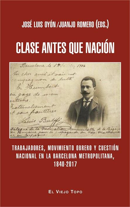 CLASE ANTES QUE NACIóN | 9788416995332 | OYóN, JOSé LUIS/ROMERO, JUANJO | Cooperativa Cultural Rocaguinarda