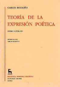 TEORIA DE LA EXPRESION POETICA -2 VOLS- | 9788424909765 | BOUSOÑO, C. | Cooperativa Cultural Rocaguinarda