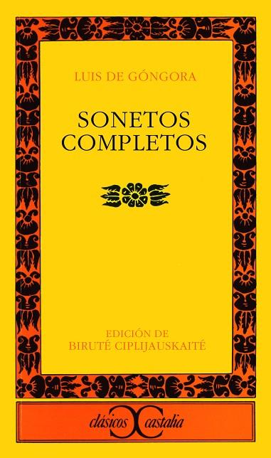 SONETOS COMPLETOS - GONGORA | 9788470390869 | GONGORA Y ARGOTE, LUIS DE | Cooperativa Cultural Rocaguinarda