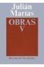 OBRAS JULIAN MARIAS V | 9788429262056 | MARIAS | Cooperativa Cultural Rocaguinarda