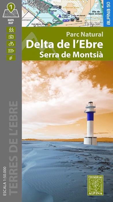 MAPA DELTA DE L'EBRE, SERRA DE MONTSIA | 9788480909983 | Cooperativa Cultural Rocaguinarda