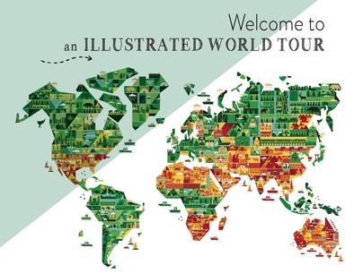WELCOME TO AN ILLUSTRATED WORLD TOUR | 9788417557430 | Cooperativa Cultural Rocaguinarda
