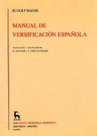 MANUAL DE VERSIFICACION ESPAÑOLA | 9788424911751 | BAEHR, RUDOLF | Cooperativa Cultural Rocaguinarda