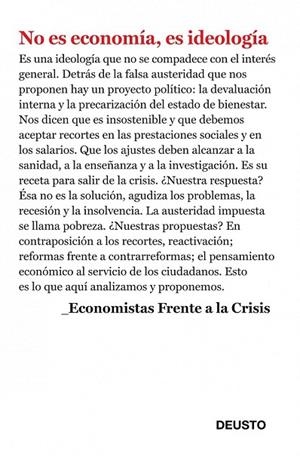NO ES ECONOMÍA, ES IDEOLOGÍA | 9788423412952 | ECONOMISTAS FRENTE A LA CRISIS | Cooperativa Cultural Rocaguinarda