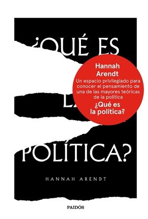 QUÉ ES LA POLÍTICA? | 9788449334382 | ARENDT, HANNAH | Cooperativa Cultural Rocaguinarda