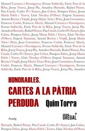 HONORABLES | 9788417660314 | TORRA I PLA, QUIM | Cooperativa Cultural Rocaguinarda