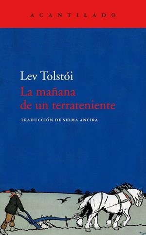 MAÑANA DE UN TERRATENIENTE, LA | 9788418370267 | TOLSTÓI, LEV | Cooperativa Cultural Rocaguinarda