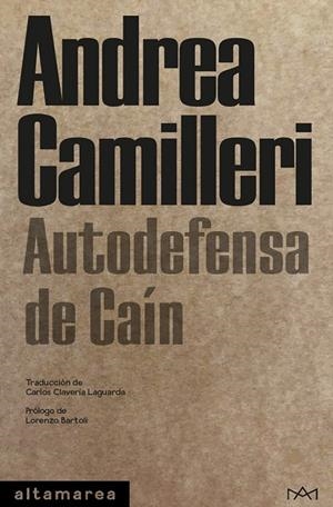 AUTODEFENSA DE CAÍN | 9788418481130 | CAMILLERI, ANDREA | Cooperativa Cultural Rocaguinarda