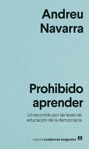PROHIBIDO APRENDER | 9788433916525 | NAVARRA, ANDREU | Cooperativa Cultural Rocaguinarda