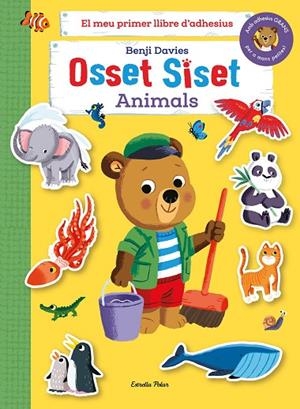 OSSET SISET. EL MEU PRIMER LLIBRE D'ADHESIUS. ANIMALS | 9788413894492 | DAVIES, BENJI | Cooperativa Cultural Rocaguinarda