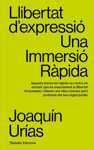 LLIBERTAT D'EXPRESSIÓ | 9788419683663 | URÍAS, JOAQUÍN | Cooperativa Cultural Rocaguinarda