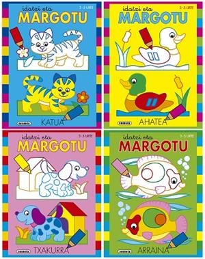 IDATZI ETA MARGOTU 3-5 URTE (4 TITULU) | 9788467762082 | BUSQUETS, JORDI | Cooperativa Cultural Rocaguinarda