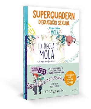 PACK APRÈN AMB MENSTRUITA (LA REGLA MOLA + SUPERQUADERN D'EDUCACIÓ SEXUAL) | 9788419975065 | SALVIA, ANNA | Cooperativa Cultural Rocaguinarda