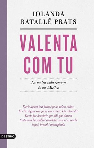 VALENTA COM TU | 9788419734235 | BATALLÉ PRATS, IOLANDA | Cooperativa Cultural Rocaguinarda