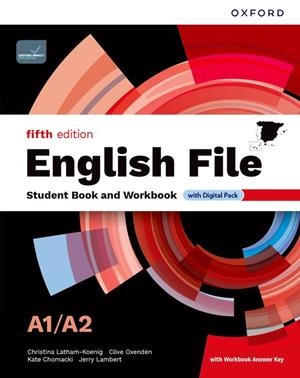 ENGLISH FILE 5TH EDITION A1/A2. STUDENT'S BOOK AND WORKBOOK AND DIGITAL WITH KEY | 9780194148030 | Cooperativa Cultural Rocaguinarda