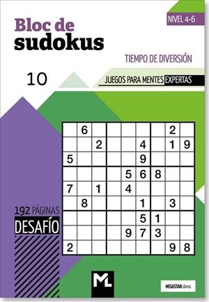 BLOC DE SUDOKUS 10 ("DESAFÍO") NIVEL 4-6 | 9789493482043 | AA.VV. | Cooperativa Cultural Rocaguinarda