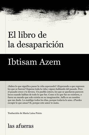 LIBRO DE LA DESAPARICIÓN, EL | 9791399131123 | AZEM, IBTISAM | Cooperativa Cultural Rocaguinarda